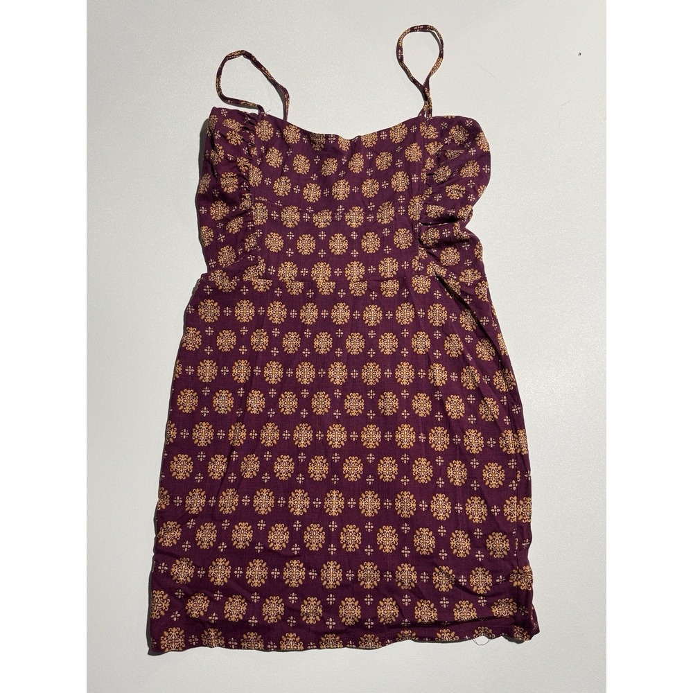 New! Intimately Free People Center‎ Of Attention Mini Dress Purple Ruched Medium